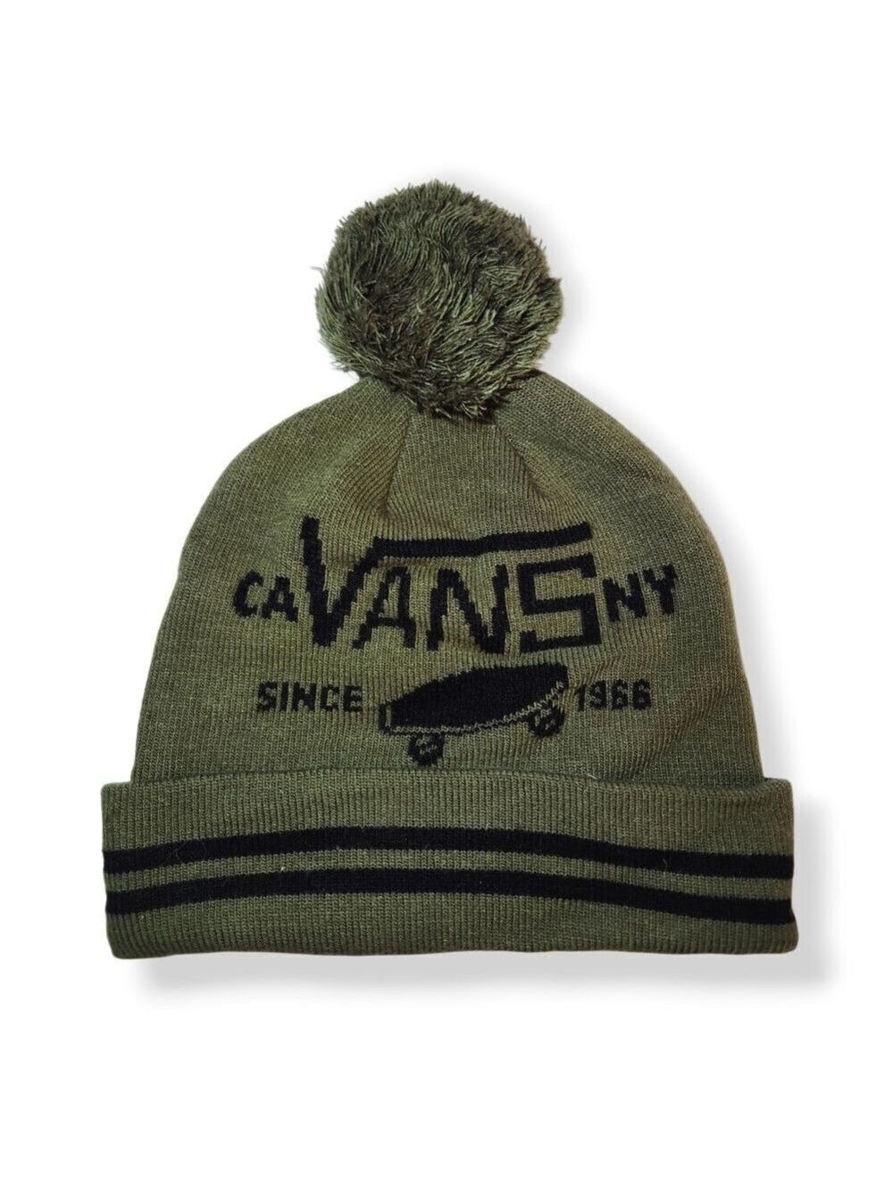 Vans Off The Wall Big Kids Pom Pom Beanie OS NWOT